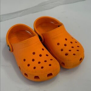 Kids Orange Crocs size C 10